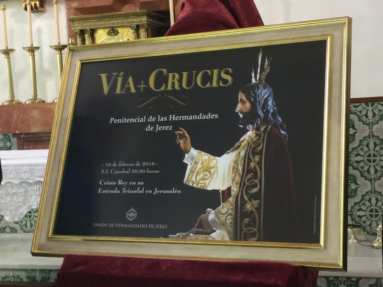 La Unión de Hermandades presentó el cartel del Vía Crucis / Twitter Hdad. de la Borriquita