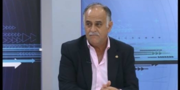 Matías Ruiz, hermano mayor de la Buena Muerte, ayer en Luz de Pasión