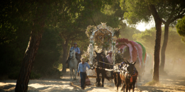 La carreta del Simpecado de Jerez, por el Coto / Dani Carretero
