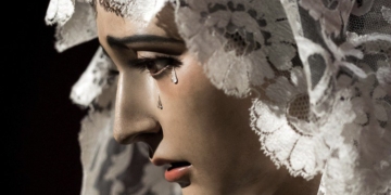 Virgen de la O mantilla