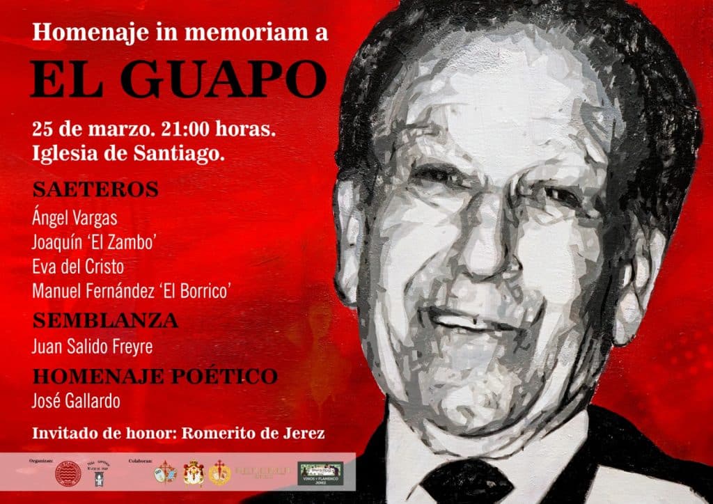 Homenaje póstumo a Juan Romero Pantoja "El Guapo" en Santiago Cartel completo