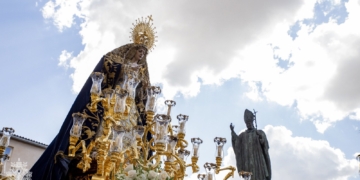 La Virgen de Salud y Esperanza en el traslado a la Catedral / Foto de la hermandad