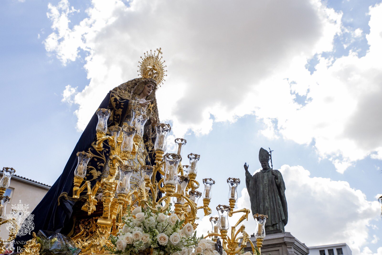 La Virgen de Salud y Esperanza en el traslado a la Catedral / Foto de la hermandad