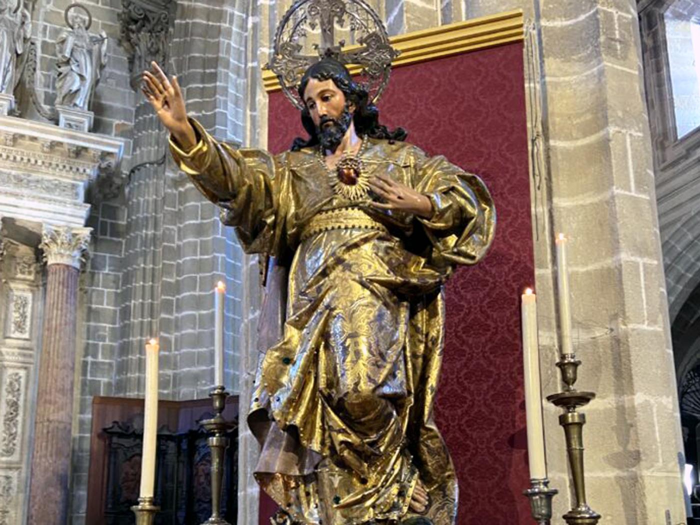 Este sábado procesiona la imagen del Sagrado Corazón de Jesús